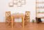 Tisch Kiefer massiv Vollholz Erlefarben Junco 239B - 90 x 90 cm (B x T)