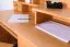 Schreibtisch Kiefer massiv Vollholz Erlefarben Junco 188 - Abmessungen: 106 x 120 x 57 cm (H x B x T)