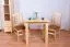 Tisch Kiefer massiv Vollholz natur Junco 239A - 80 x 80 cm (B x T)