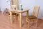 Tisch Kiefer massiv Vollholz natur Junco 239A - 80 x 80 cm (B x T)