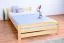 Kinderbett / Jugendbett Kiefer massiv Vollholz natur 83, inkl. Lattenrost - 140 x 200 cm (B x L)