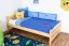 Kinderbett / Jugendbett Kiefer massiv Vollholz natur 84, inkl. Lattenrost - 100 x 200 cm (B x L) 