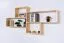 Hängeregal / Wandregal Kiefer massiv Vollholz natur Junco 282 - Abmessungen: 76 x 166 x 20 cm (H x B x T)