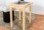 Tisch Kiefer massiv Vollholz natur Junco 233A (eckig) - 60 x 60 cm (B x T)