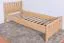 Kinderbett / Jugendbett Buche massiv Vollholz natur 109, inkl. Lattenrost - 90 x 200 cm (B x L)