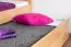 Etagenbett für Erwachsene "Easy Premium Line" K18/h inkl. Liegeplatz und 2 Abdeckblenden, Kopfteil mit Löchern, Buche Vollholz massiv Natur - Liegefläche: 90 x 200 cm, teilbar