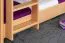 Stockbett für Erwachsene "Easy Premium Line" K18/h inkl. Liegeplatz und 2 Abdeckblenden, Kopfteil mit Löchern, Buche Vollholz massiv Natur - Liegefläche: 90 x 200 cm, teilbar