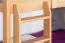 Stockbett für Erwachsene "Easy Premium Line" K18/h inkl. Liegeplatz und 2 Abdeckblenden, Kopfteil mit Löchern, Buche Vollholz massiv Natur - Liegefläche: 90 x 200 cm, teilbar