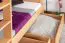 Etagenbett für Erwachsene "Easy Premium Line" K18/n inkl. 2 Schubladen und 2 Abdeckblenden, Kopfteil mit Löchern, Buche Vollholz massiv Natur - Liegefläche: 90 x 200 cm, (B x L) teilbar