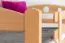 Etagenbett für Erwachsene "Easy Premium Line" K18/n inkl. 2 Schubladen und 2 Abdeckblenden, Kopfteil mit Löchern, Buche Vollholz massiv Natur - Liegefläche: 90 x 200 cm, (B x L) teilbar