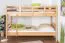 Stockbett für Erwachsene "Easy Premium Line" K20/n, Kopf- und Fußteil gerade, Buche Vollholz massiv Natur - 90 x 200 cm (B X L), teilbar
