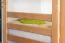 Stockbett für Erwachsene "Easy Premium Line" K20/n, Kopf- und Fußteil gerade, Buche Vollholz massiv Natur - 90 x 200 cm (B X L), teilbar