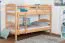 Etagenbett für Erwachsene "Easy Premium Line" K21/n, Kopf- und Fußteil gerundet, Buche Vollholz massiv Natur - 90 x 200 cm (B x L), teilbar