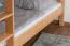Stockbett für Erwachsene "Easy Premium Line" K21/n, Kopf- und Fußteil gerundet, Buche Vollholz massiv Natur - 90 x 200 cm (B x L), teilbar
