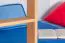 Etagenbett / Stockbett "Easy Premium Line" K18/n inkl. 2 Schubladen und 2 Abdeckblenden, Kopfteil mit Löchern, Buche Vollholz massiv Natur - Liegefläche: 90 x 200 cm, (B x L) teilbar