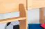 Etagenbett / Stockbett "Easy Premium Line" K20/n, Kopf- und Fußteil gerade, Buche Vollholz massiv Natur - 90 x 200 cm (B X L), teilbar