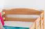 Etagenbett / Stockbett "Easy Premium Line" K21/n inkl. 2 Schubladen und 2 Abdeckblenden, Kopf- und Fußteil gerundet, Buche Vollholz massiv Natur - 90 x 200 cm (B x L), teilbar