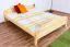 Doppelbett / Gästebett Kiefer massiv Vollholz natur 87, inkl. Lattenrost - 160 x 200 cm (B x L)