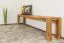 Bank Wooden Nature 133 Eiche massiv - 200 x 33 cm (L x B)