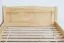Kinderbett / Jugendbett Kiefer massiv Vollholz natur 86, inkl. Lattenrost - 100 x 200 cm (B x L)