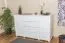 Kommode Kiefer massiv Vollholz weiß Junco 162 – Abmessung 100 x 160 x 42 cm