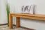 Bank Wooden Nature 132 Kernbuche massiv - 140 x 33 cm (L x B)