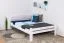 Jugendbett "Easy Premium Line" K5, 140 x 200 cm Buche Vollholz massiv weiß lackiert