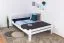 Jugendbett "Easy Premium Line" K5, 140 x 200 cm Buche Vollholz massiv weiß lackiert