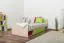 Kinderbett / Jugendbett Dennis 13 inkl. Schublade, Farbe: Esche Grün - Liegefläche: 80 x 195 cm (B x L)