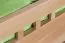 Doppelbett "Easy Premium Line" K8 inkl. 1 Abdeckblende, 200 x 200 cm Buche Vollholz massiv Natur