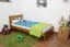 Kinderbett / Jugendbett Kiefer Vollholz massiv Eichefarben A24, inkl. Lattenrost - Abmessung 90 x 200 cm 