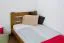 Kinderbett / Jugendbett Kiefer Vollholz massiv Eichefarben A24, inkl. Lattenrost - Abmessung 90 x 200 cm 