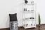 Regal Kiefer massiv Vollholz weiß lackiert Junco 56C - 125 x 60 x 30 cm (H x B x T)