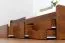 Jugendbett / Funktionsbett Kiefer massiv Vollholz Eichefarben Rustikal 94, inkl. Lattenrost - 90 x 200 cm (B x L)