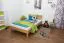 Jugendbett Wooden Nature 01 Eiche massiv geölt  - Liegefläche 120 x 200 cm (B x L) 