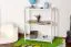 Regal Kiefer massiv Vollholz weiß lackiert Junco 57B - 86 x 70 x 30 cm (H x B x T)