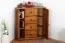 Kommode Kiefer massiv Vollholz Eichefarben Rustikal Junco 176 – Abmessungen: 100 x 90 x 60 cm (H x B x T)