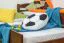 Kinderbett / Jugendbett "Easy Premium Line" K1/2h inkl. 2. Liegeplatz und 2 Abdeckblenden, 90 x 200 cm Buche Vollholz massiv dunkelbraun lackiert