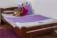 Jugendbett "Easy Premium Line" K4, 120 x 200 cm Buche Vollholz massiv dunkelbraun lackiert