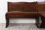 Eckbank Kiefer massiv Vollholz Walnussfarben Junco 244 - Abmessungen: 85 x 110 x 150 cm (H x B x L)