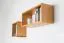 Hängeregal / Wandregal Kiefer massiv Vollholz Erlefarben Junco 293 -  25 x 60 x 20 cm (H x B x T)