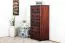 Kommode Kiefer massiv Vollholz Walnussfarben Junco 141 - Abmessungen: 123 x 60 x 42 cm (H x B x T)
