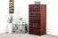 Kommode Kiefer massiv Vollholz Walnussfarben Junco 141 - Abmessungen: 123 x 60 x 42 cm (H x B x T)