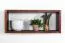 Hängeregal / Wandregal Kiefer massiv Vollholz Walnussfarben Junco 293 -  Abmessungen: 25 x 60 x 20 cm (H x B x T)