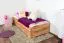 Einzelbett / Stapelbett Wooden Nature 423 , Kernbuche massiv Natur geölt - 90 x 200 cm (B x L)