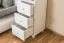 Bücherregal Kiefer massiv Vollholz weiß lackiert B005 - Abmessung 190 x 40 x 42 cm (H x B x T)