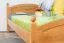 Kinderbett / Jugendbett Kiefer massiv Vollholz Erlefarben 82, inkl. Lattenrost - 100 x 200 cm (B x L)