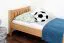 Kinderbett / Jugendbett Buche massiv Vollholz natur 107, inkl. Lattenrost - Abmessung 90 x 200 cm (B x L)