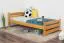 Kinderbett / Jugendbett Kiefer massiv Vollholz Erlefarben 84, inkl. Lattenrost - 100 x 200 cm