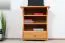 TV-Unterschrank Kiefer massiv Vollholz Erlefarben Junco 209 - Abmessungen: 80 x 67 x 41,5 cm (H x B x T)